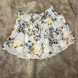 BP. Smocked Waist Floral Print Shorts